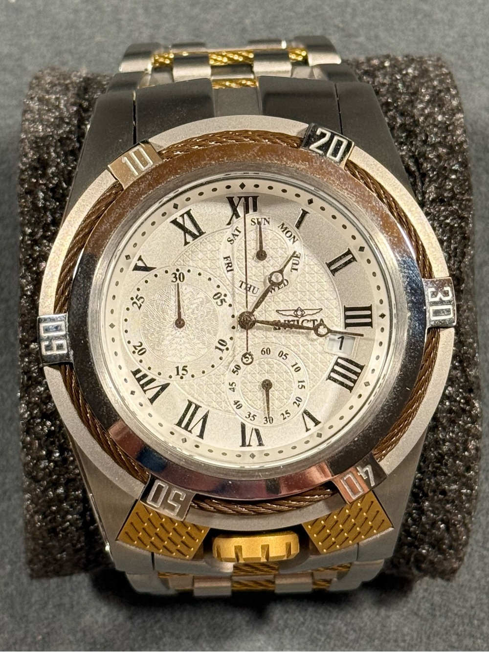 Invicta 31931 Bolt Two-Tone Silver and Gold Chronograph Watch